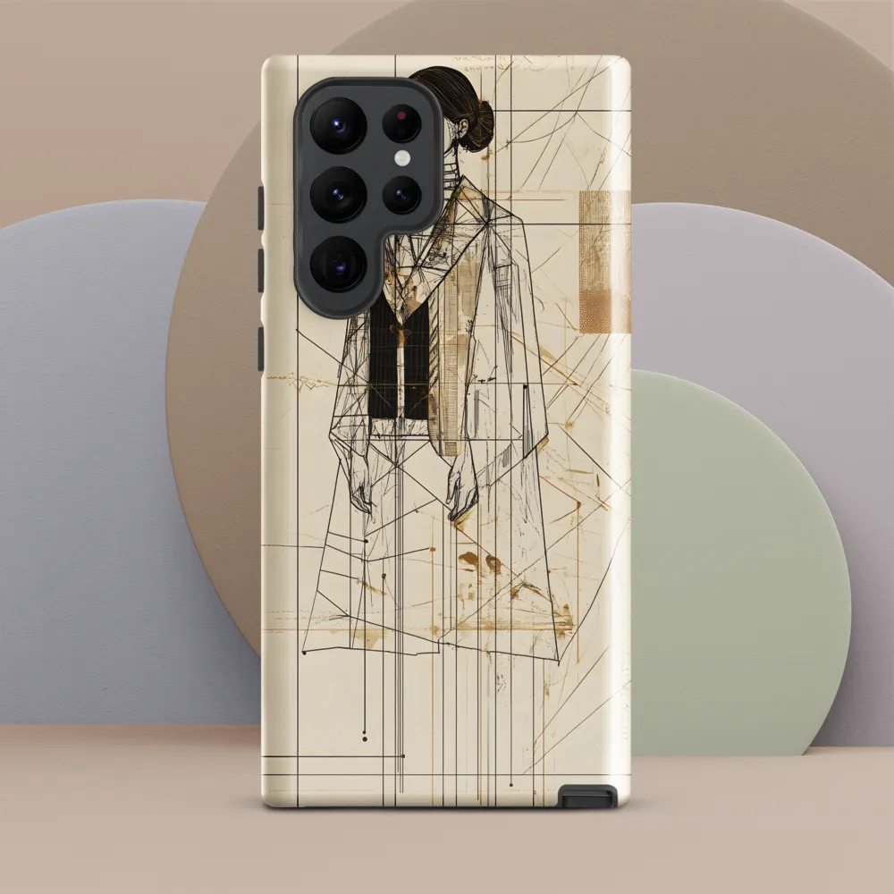 Elegance in Lines | Phone Case |  S22 Ultra | Tough Case | Glossy