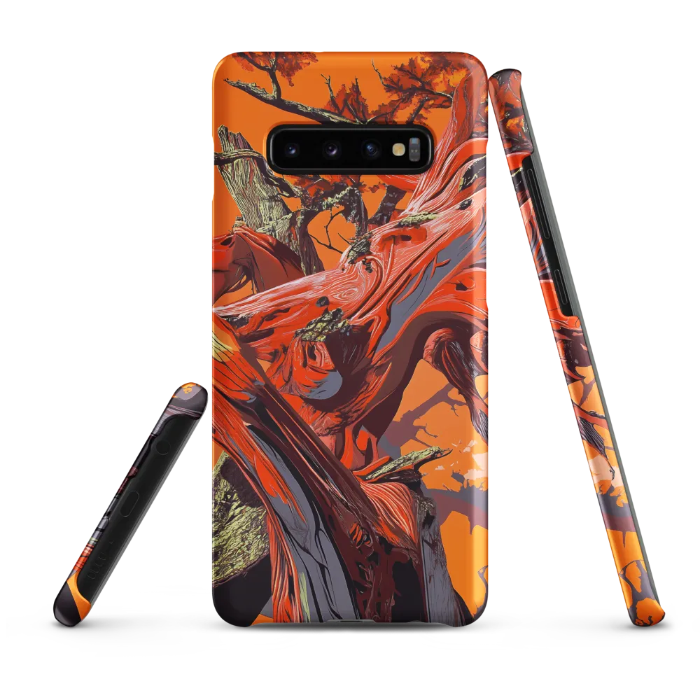 Life in Motion: An Abstract Tree | Phone Case |  S10 Plus | Snap Case | Matte