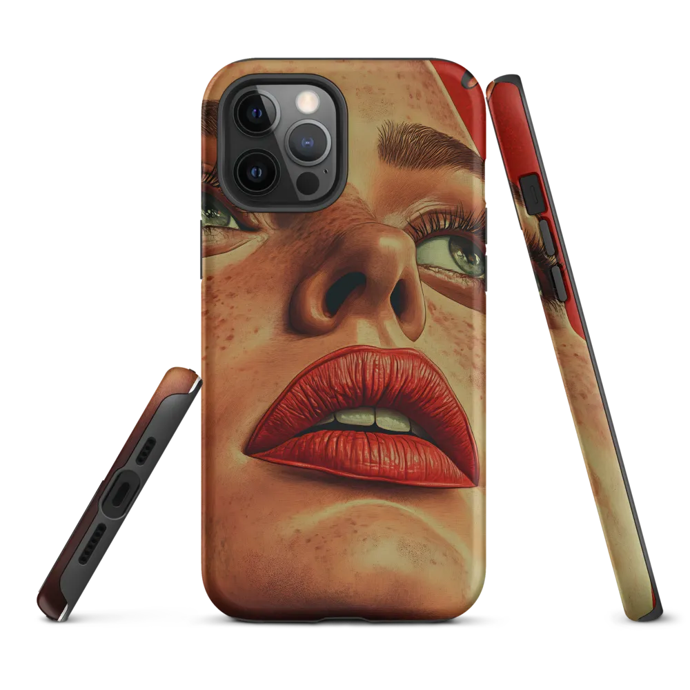 Red Intensity: A Portrait of Elegance