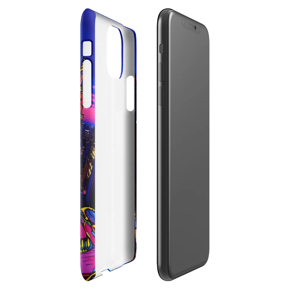 Neon Twilight: A City in Vibrance | Phone Case |  11 Pro Max | Snap Case | Glossy