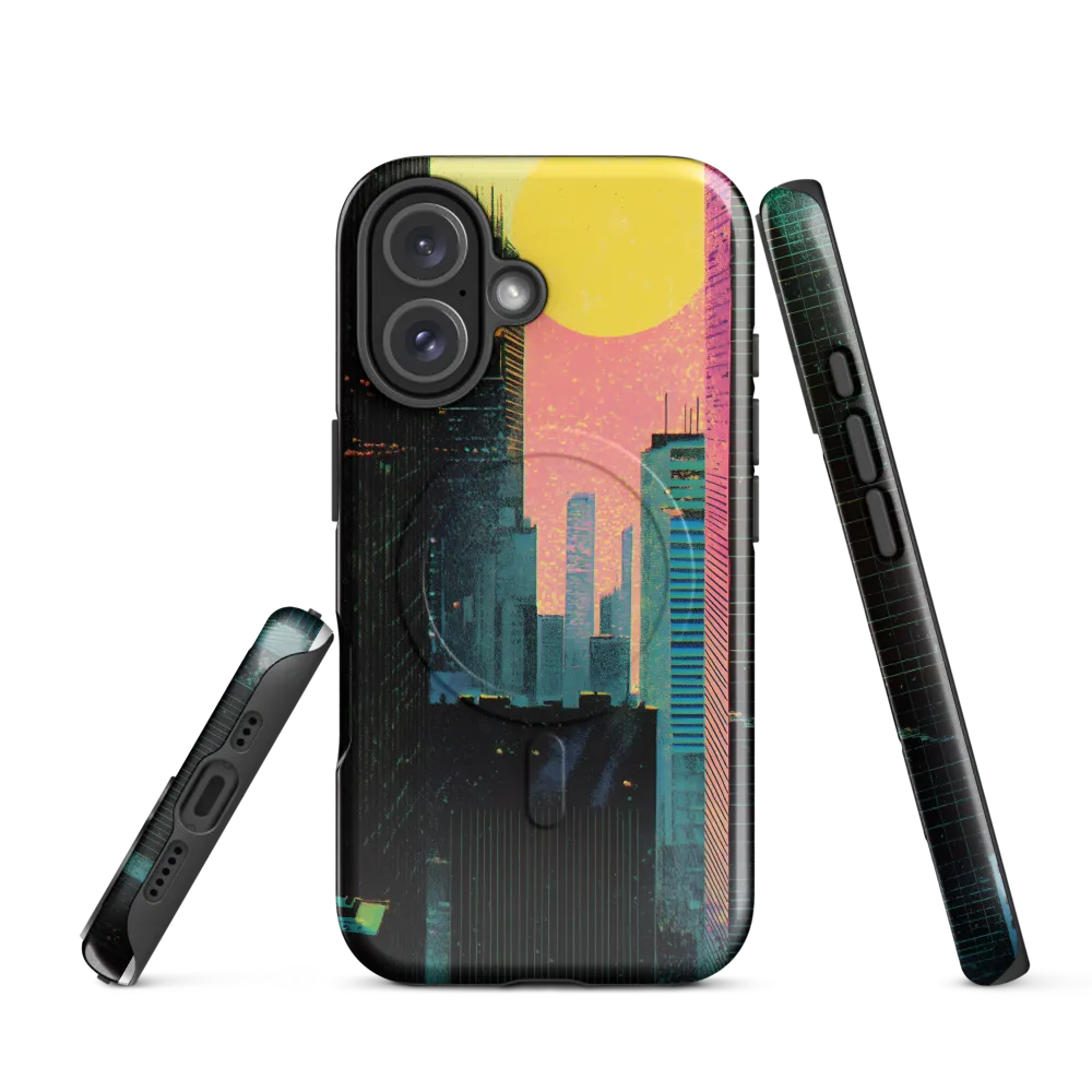 Nostalgic Urban Dreamscape | Phone Case |  16 | MagSafe® Tough Case | Glossy