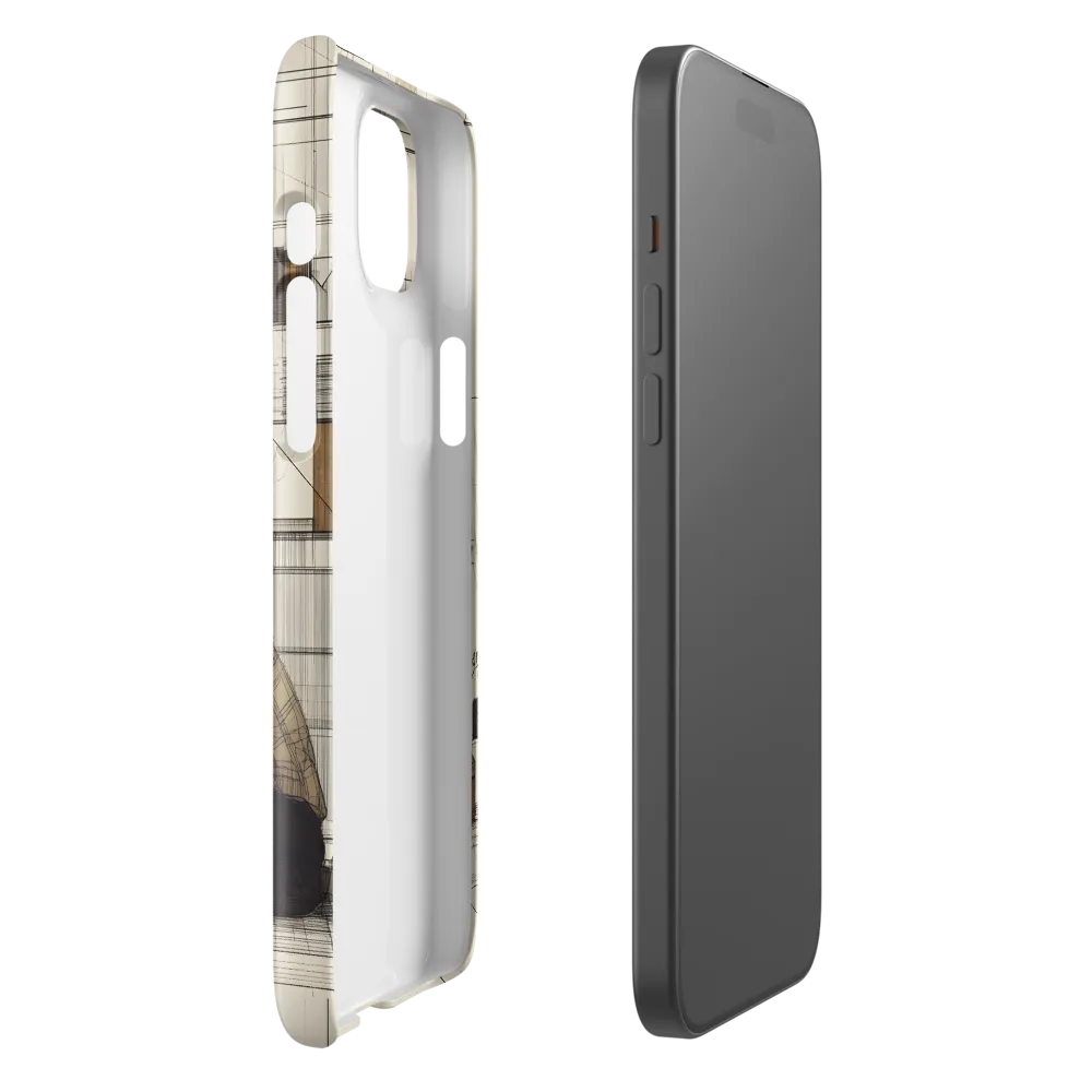 Quiet Reflections in Line | Phone Case |  15 Plus | Snap Case | Glossy