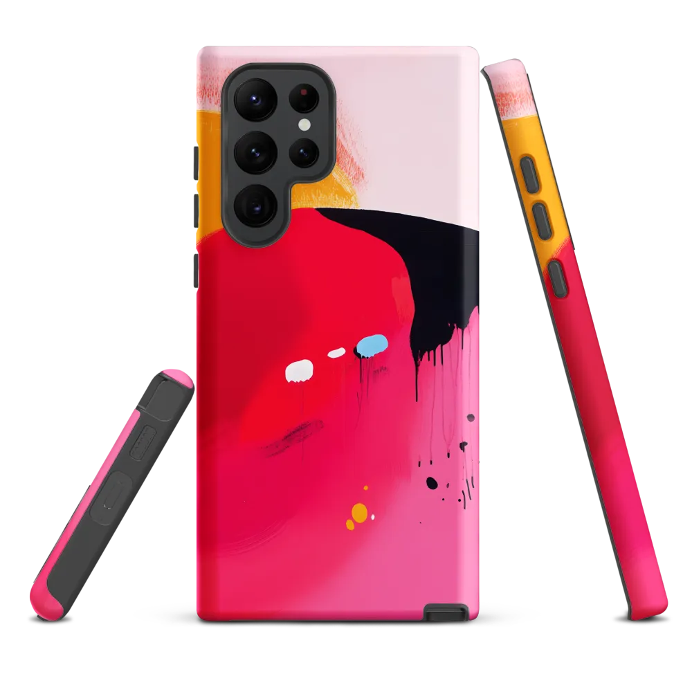 Magenta Sweep — Study in Drips and Fields