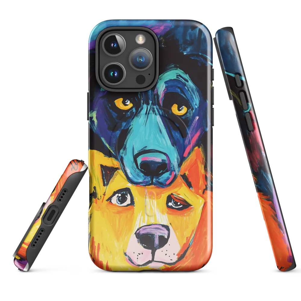 Vibrant Companions: An Expression of Canine Spirit | Phone Case |  16 Pro Max | MagSafe® Tough Case | Glossy