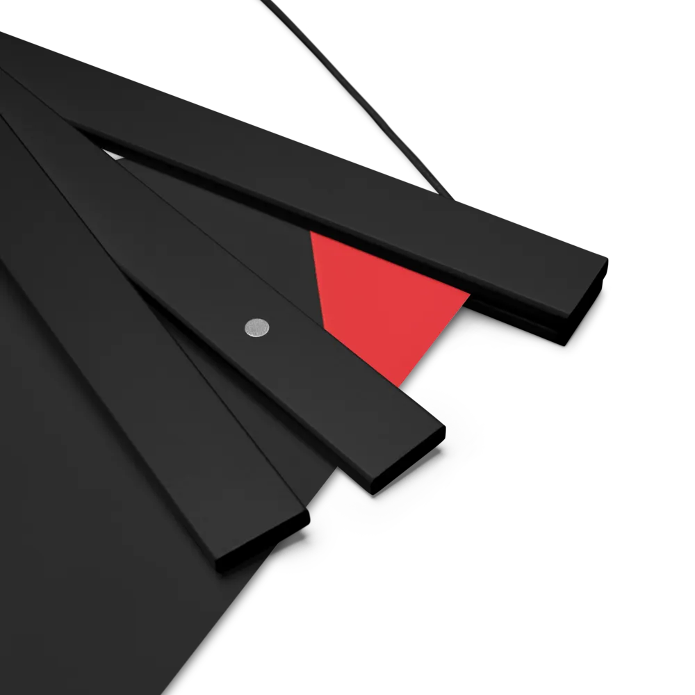 Suspended in Mystery | Poster With Black Wood Hanger | 14″×14″