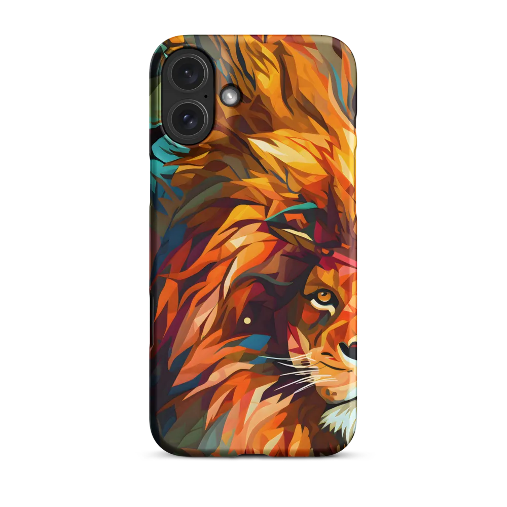 Majestic Gaze: The Polygonal Lion