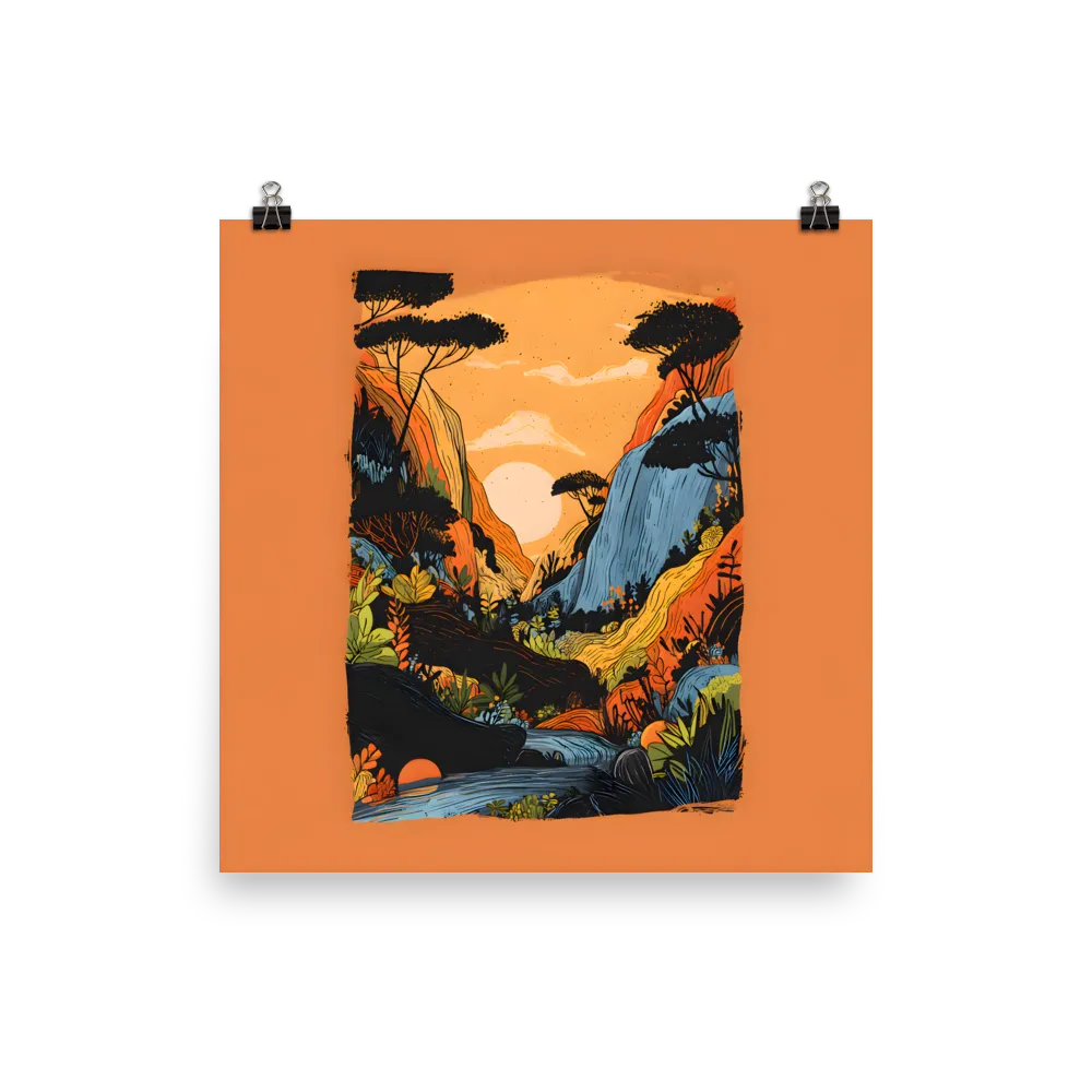 Sunlit Valley 
 Poster | 18″x 18″