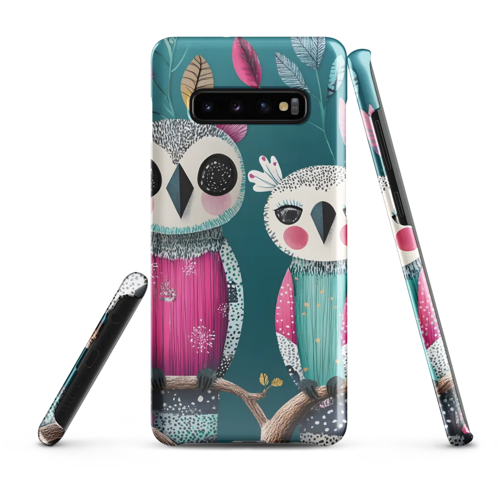 Whimsical Duo: A Celebration of Nature and Color | Phone Case |  S10 Plus | Snap Case | Glossy