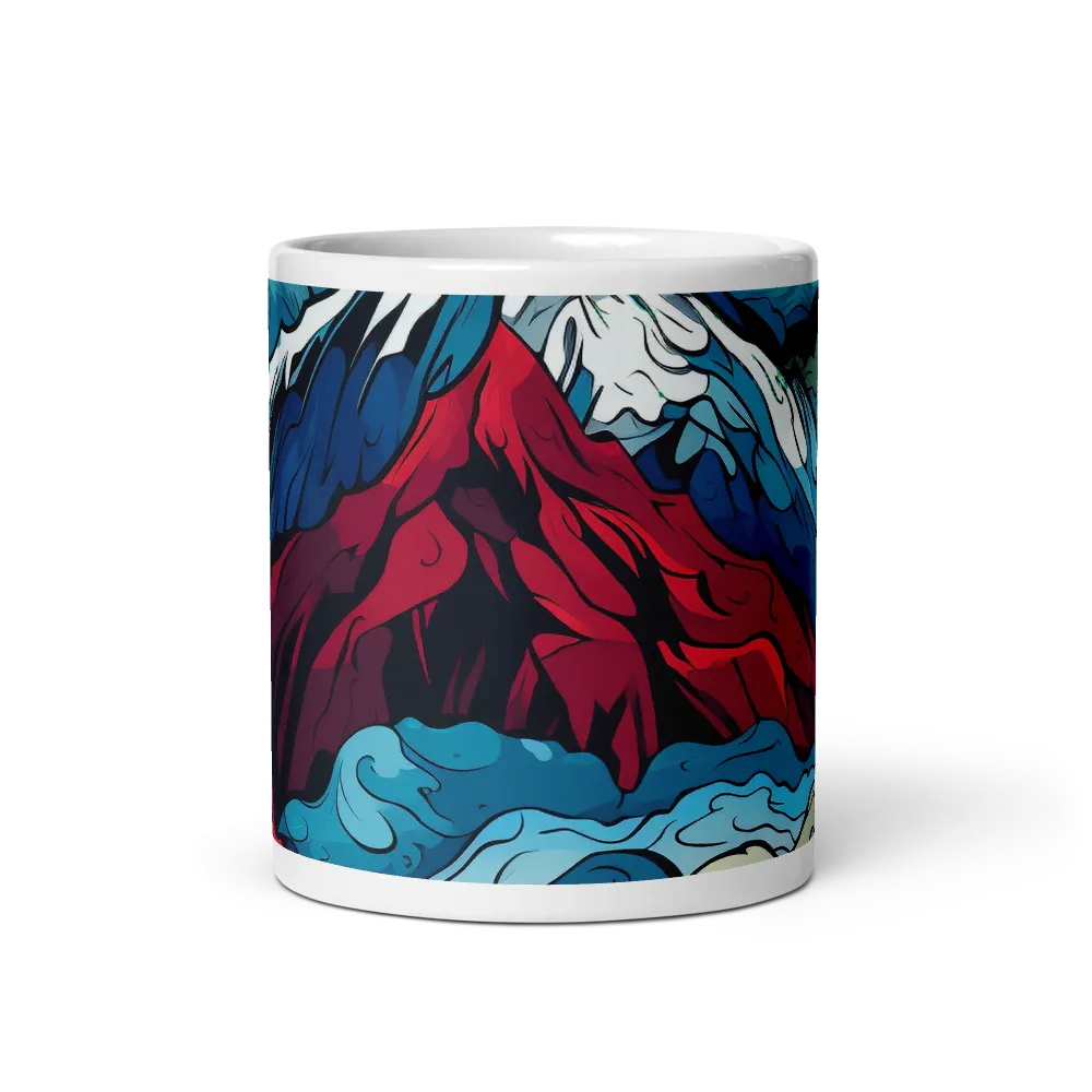 Mountain Majesty: An Abstract Voyage | Mugs | Multiple Sizes & Colors