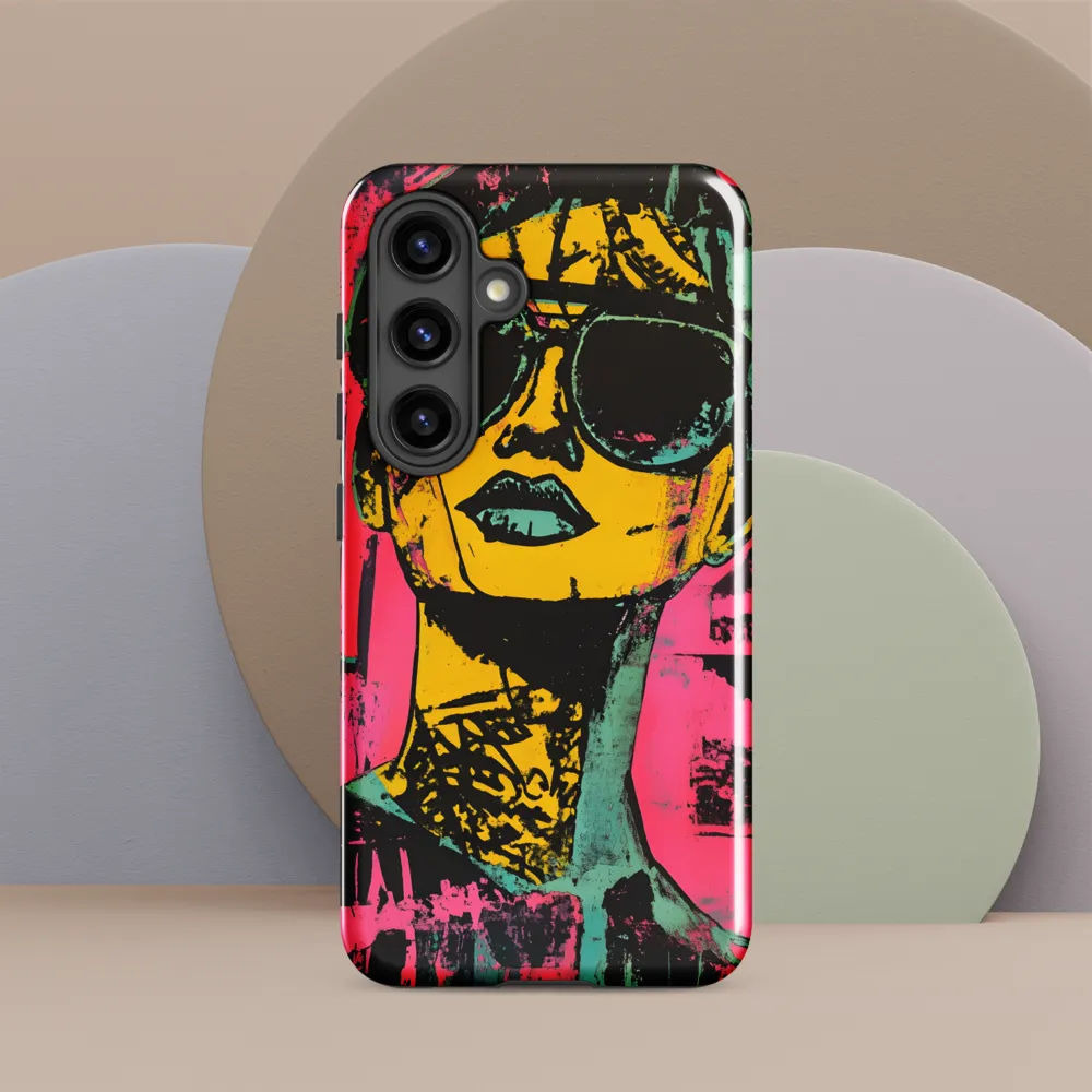 Confident Portrait in Neon Colors