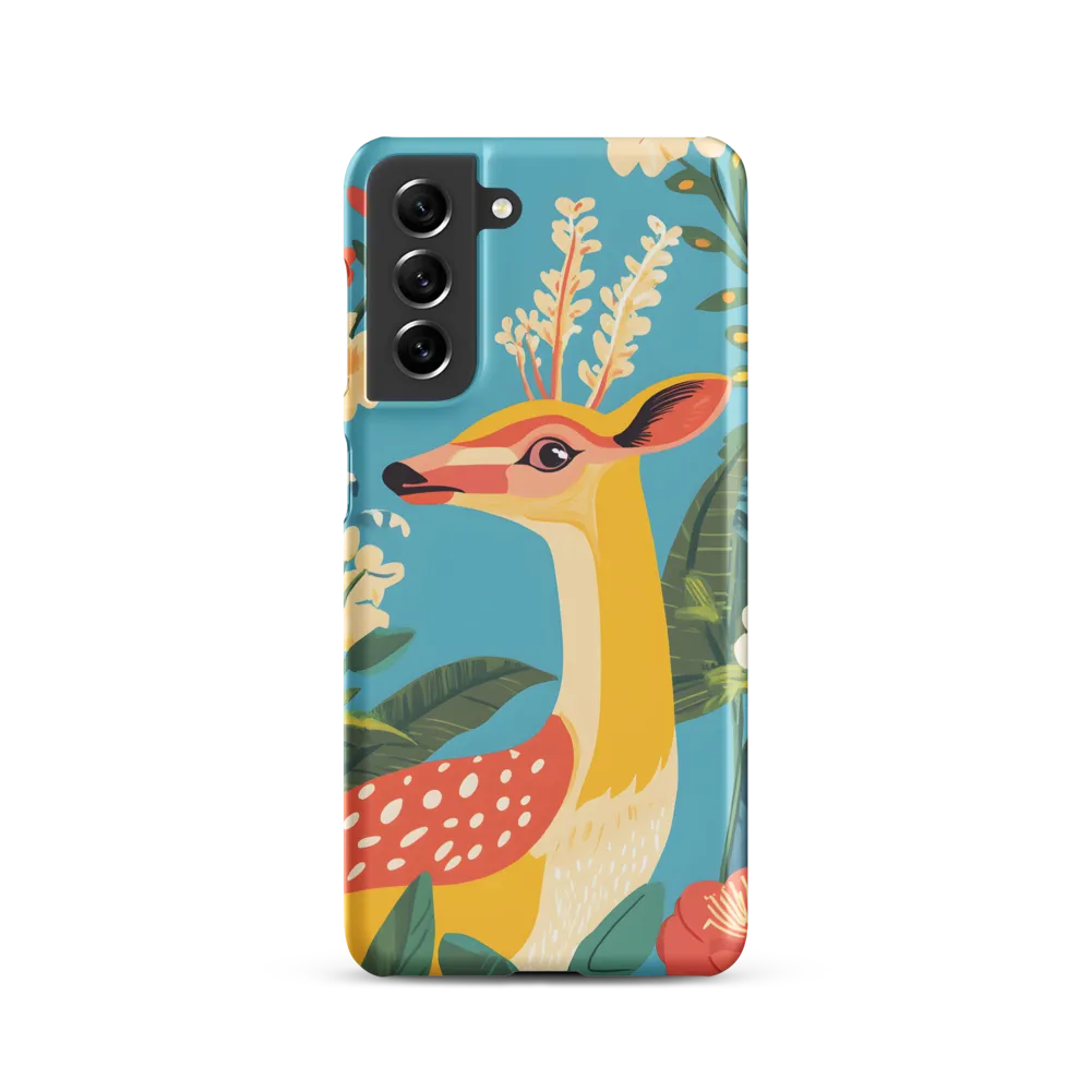 Serene Majesty: A Vibrant Deer Amidst Flora
