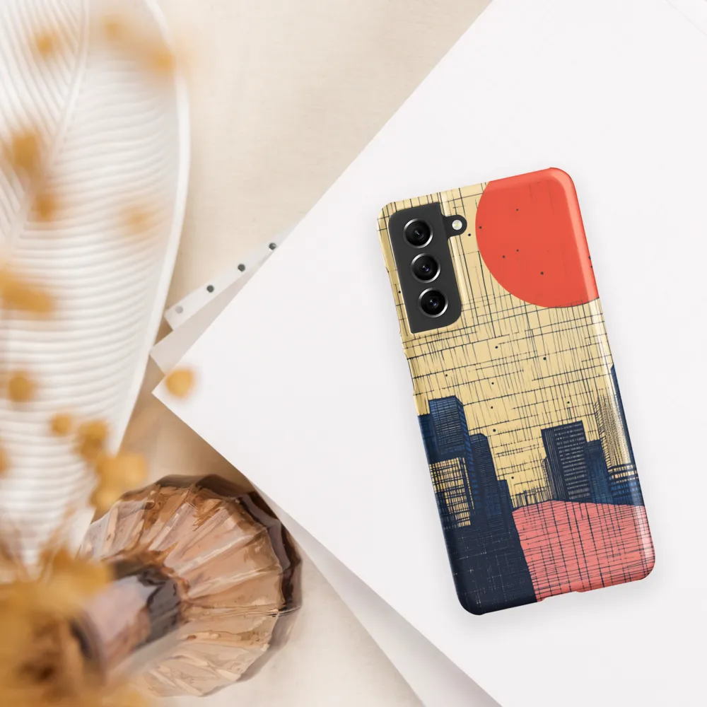 Urban Echoes: A Minimalist Cityscape