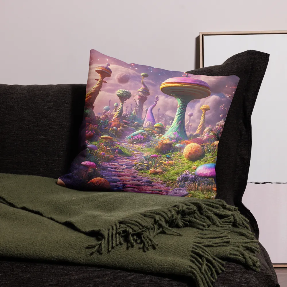 Whimsical Worlds: A Journey Through Fantasy | Pillow | 22″×22″