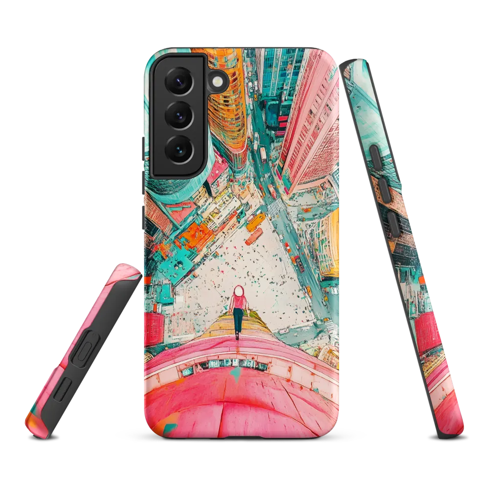 Vertical Horizons: A Surreal Cityscape Adventure | Phone Case |  S22 Plus | Tough Case | Matte