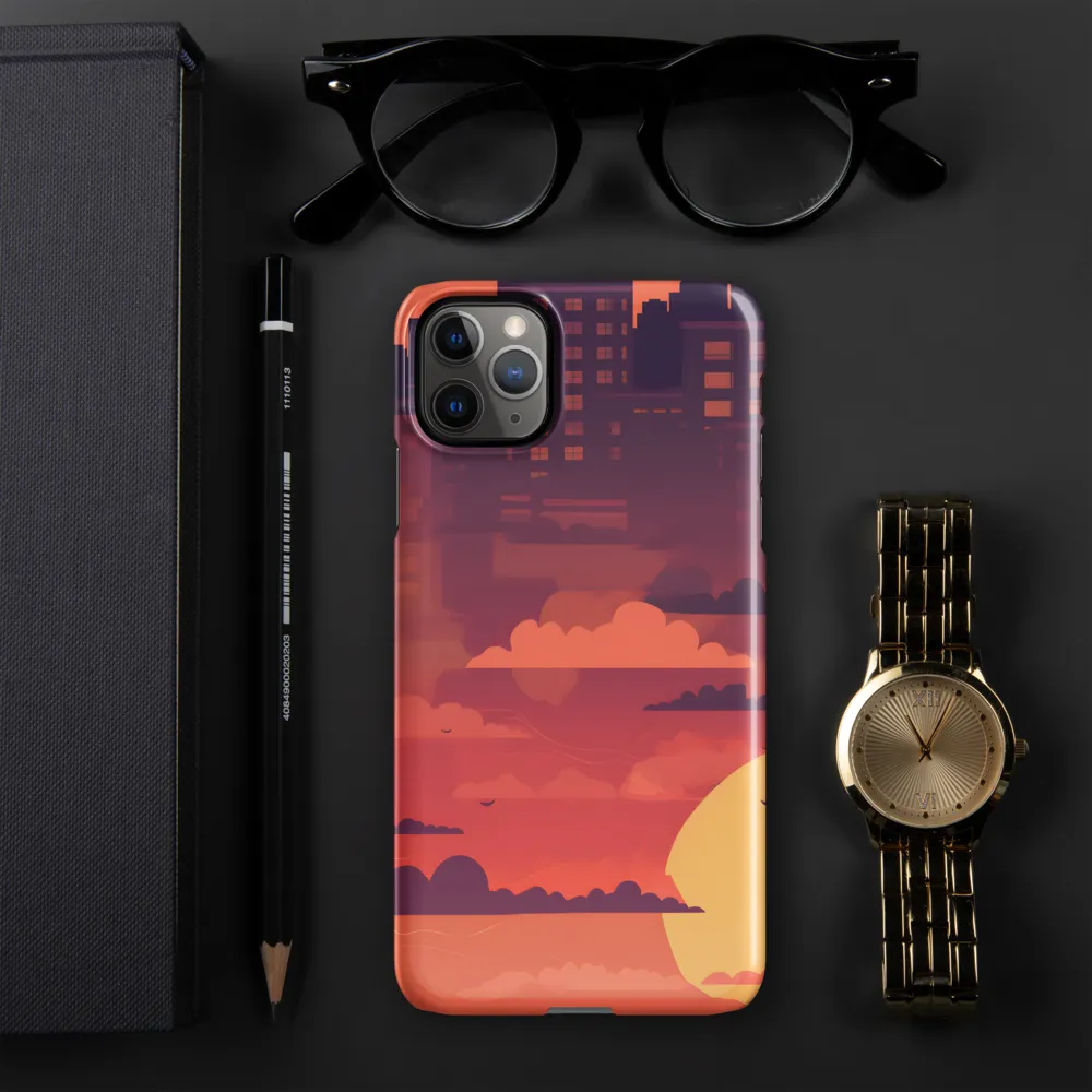 Urban Dusk: A Symphony of Cityscapes | Phone Case |  11 Pro Max | Snap Case | Glossy