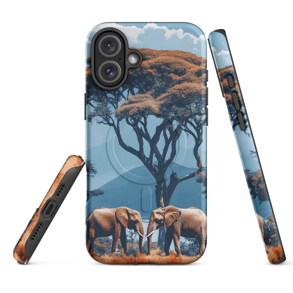 Elephants Amidst Serenity