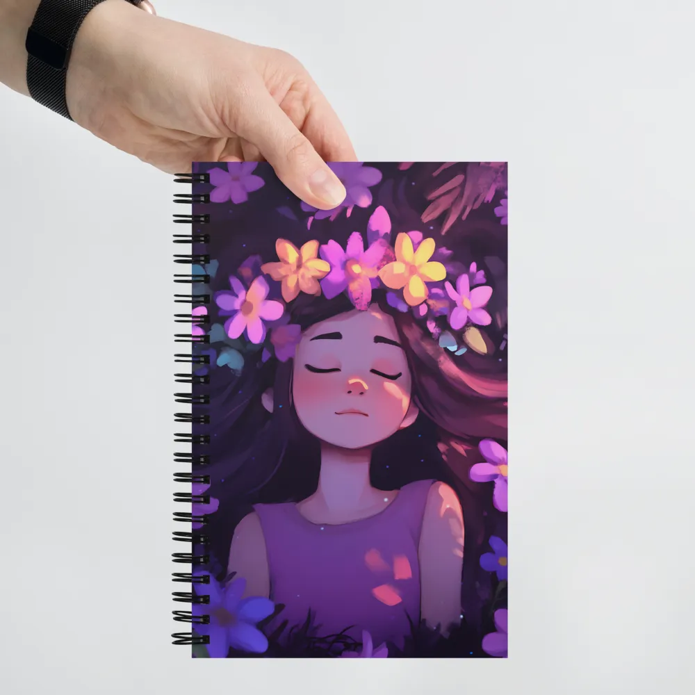 Serenade in Bloom | Spiral Notebook