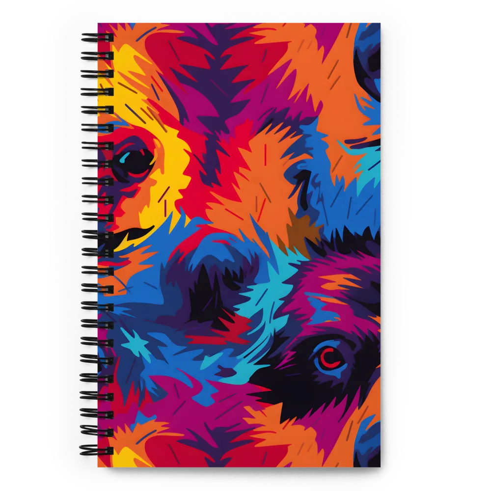 The Colorful Essence of Bears | Spiral Notebook