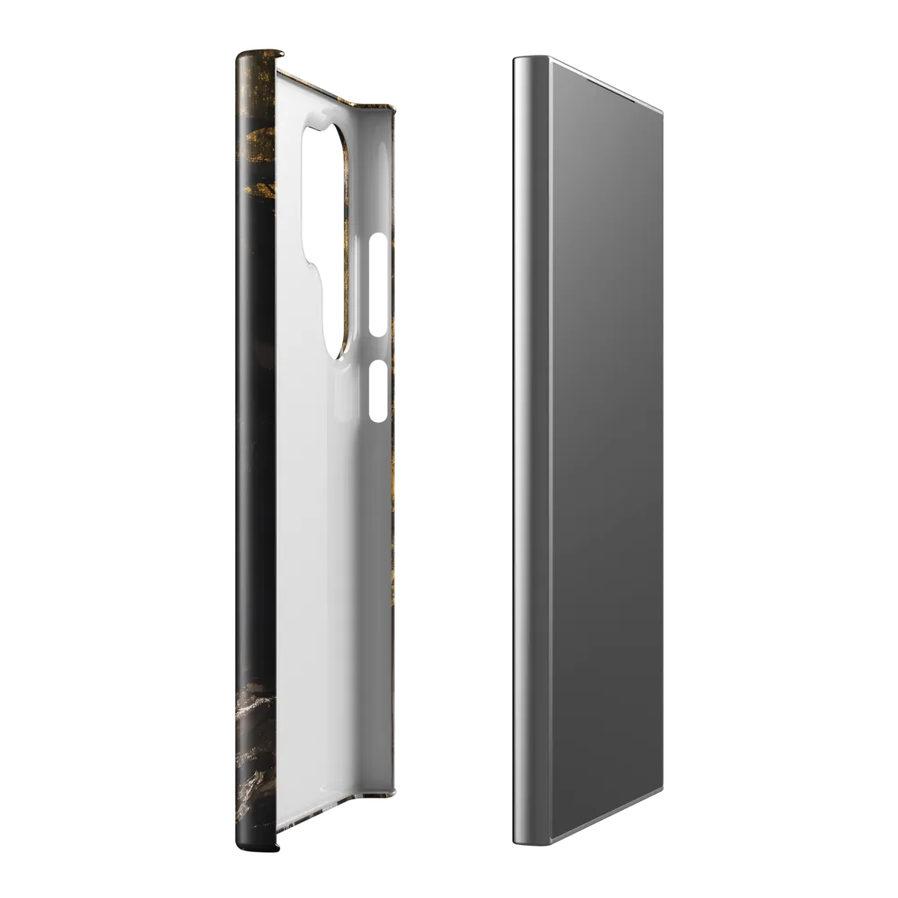 Golden Elegance: A Modern Profile Portrait