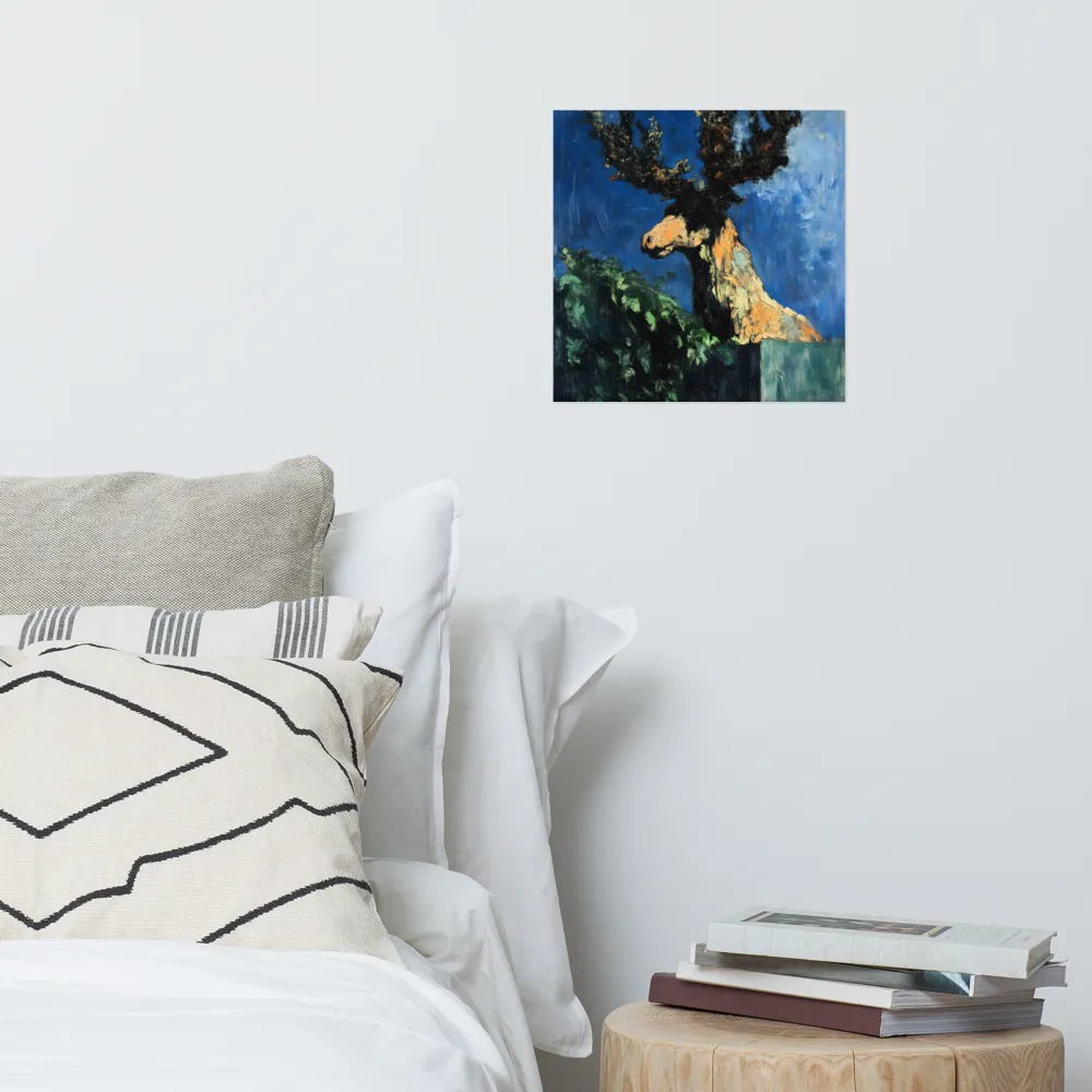 The Majestic Deer in Nature | Poster | 14″×14″