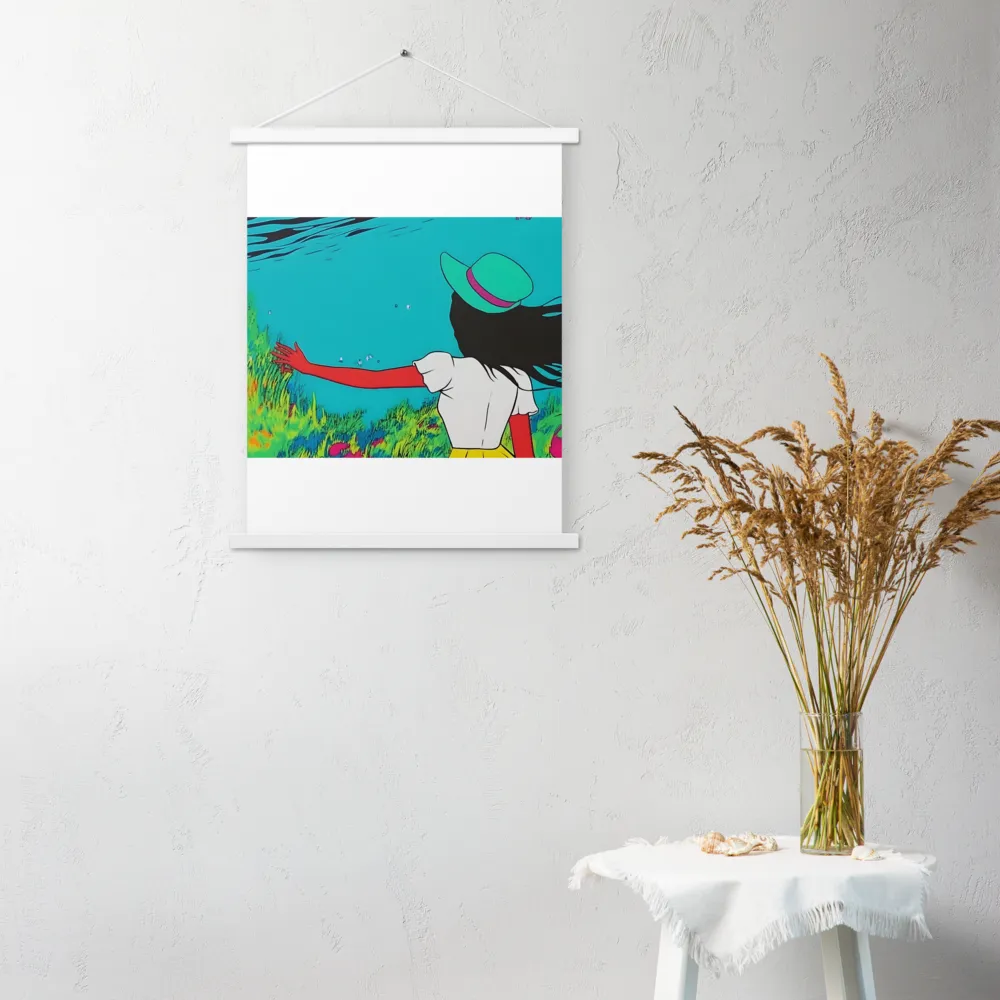 Whimsical Encounter | Poster With White Wood Hanger | 18″×24″
