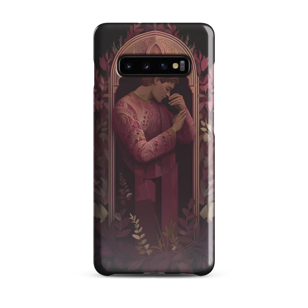 In Contemplation: A Portrait in Purple | Phone Case |  S10 Plus | Snap Case | Glossy