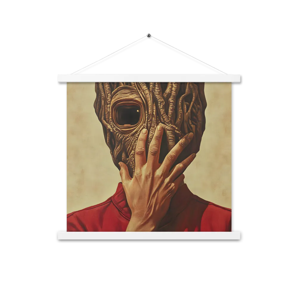 The Mask of Roots | Poster With White Wood Hanger | 18″×18″