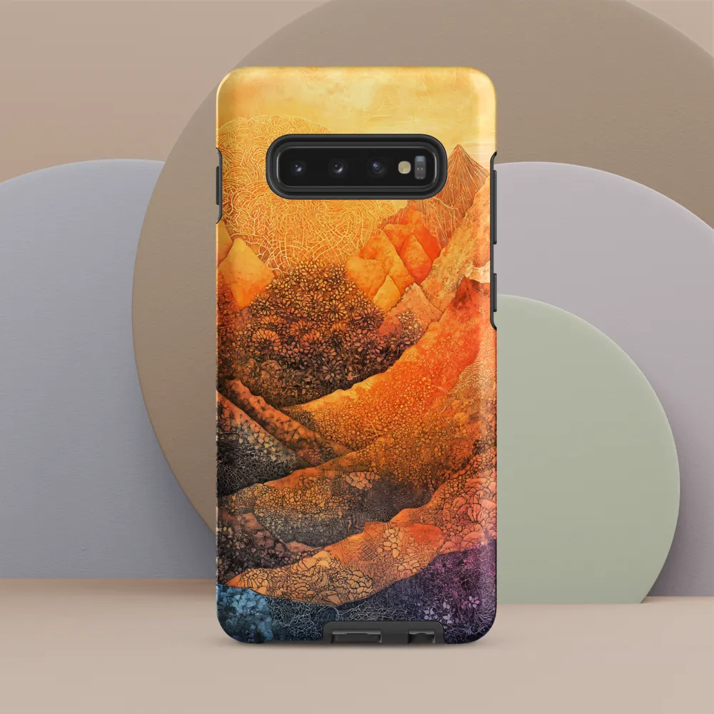 Serene Peaks of Color
