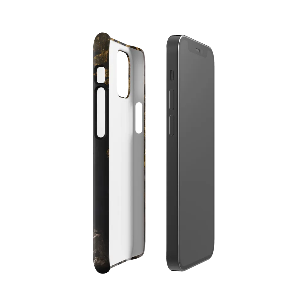 Golden Elegance: A Modern Profile Portrait