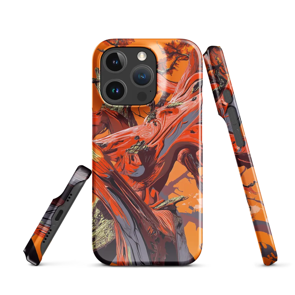 Life in Motion: An Abstract Tree | Phone Case |  16 Pro | Snap Case | Glossy