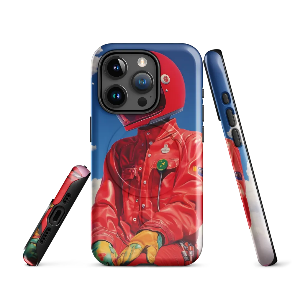 Astronaut in Crimson