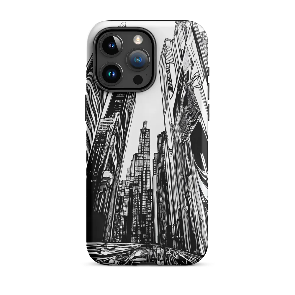 Urban Echoes: A Line Art Journey