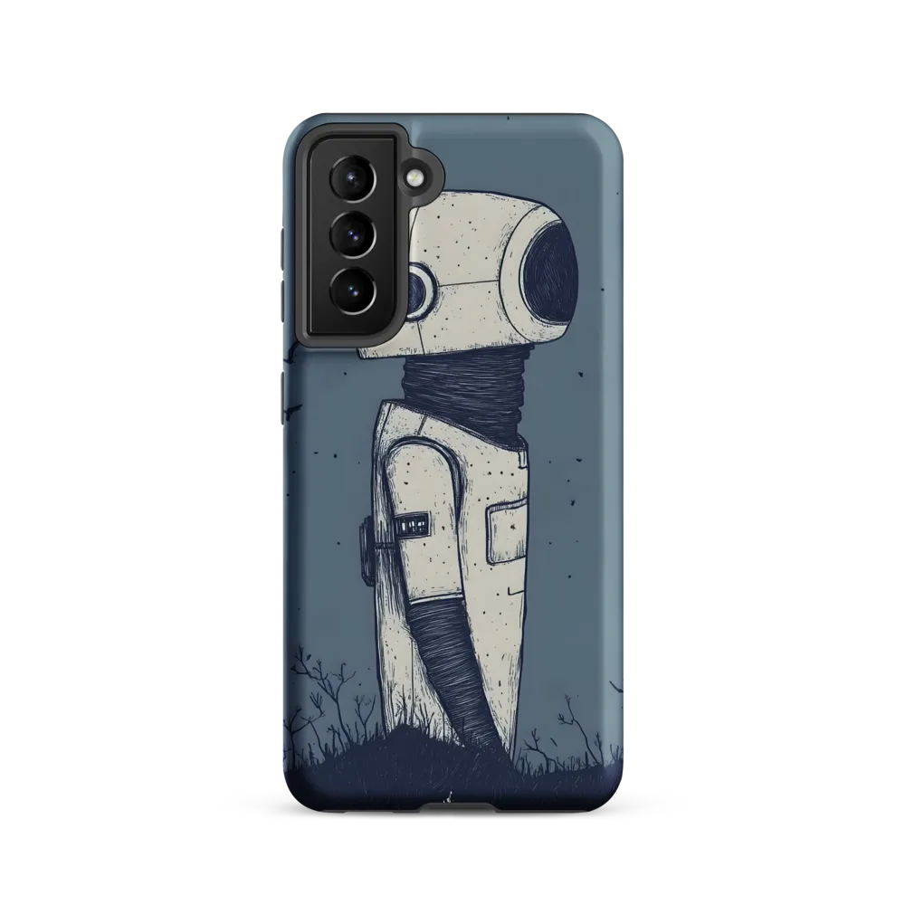 Contemplative Robot in a Barren Landscape
