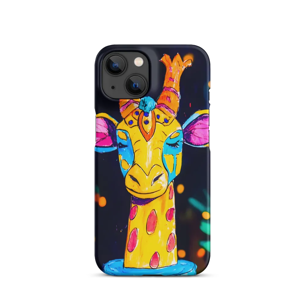 Whimsical Giraffe in Vibrant Colors