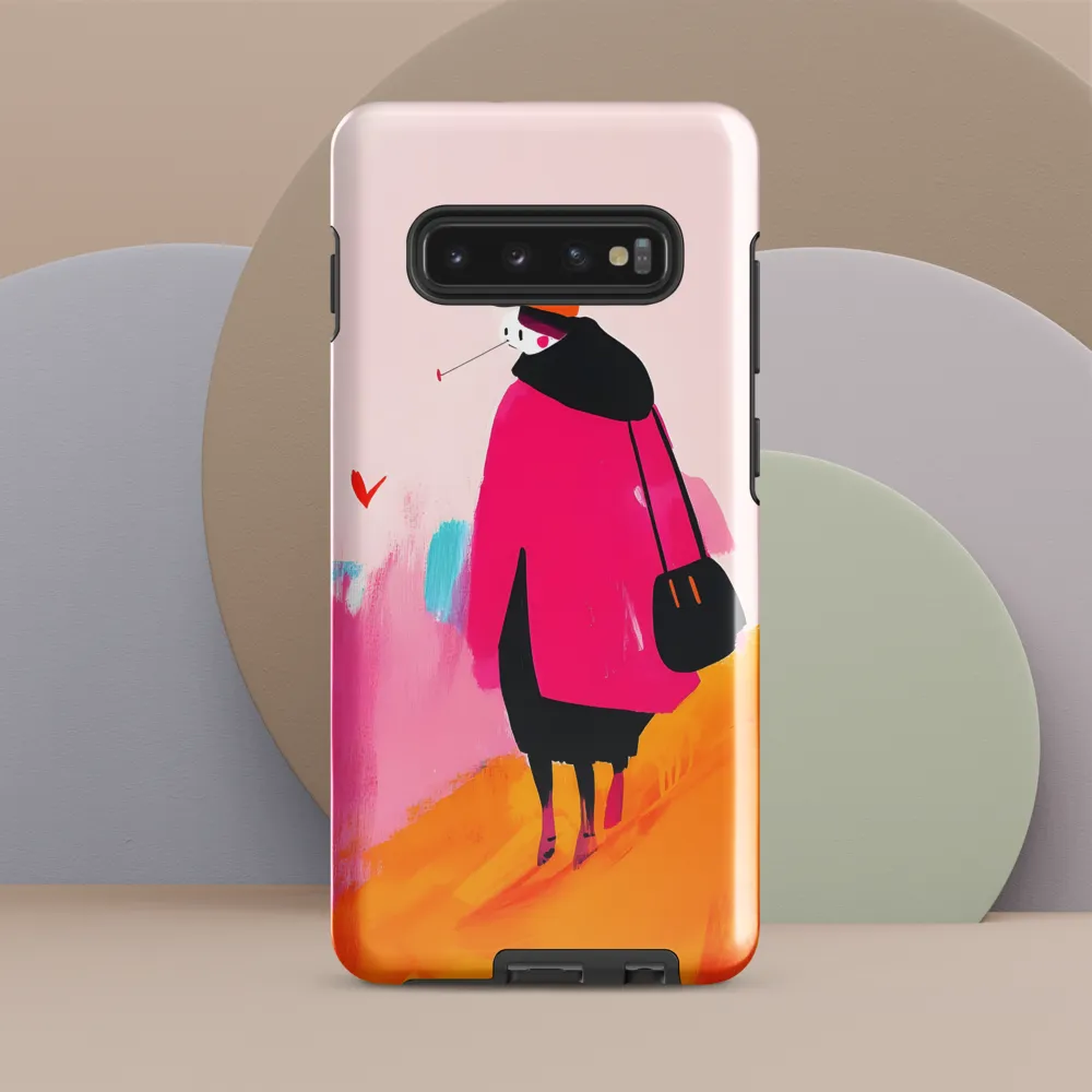 Wanderer in Pink | Phone Case |  S10 Plus | Tough Case | Glossy