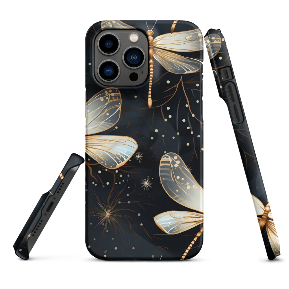 Ethereal Dance: Dragonflies in a Midnight Garden