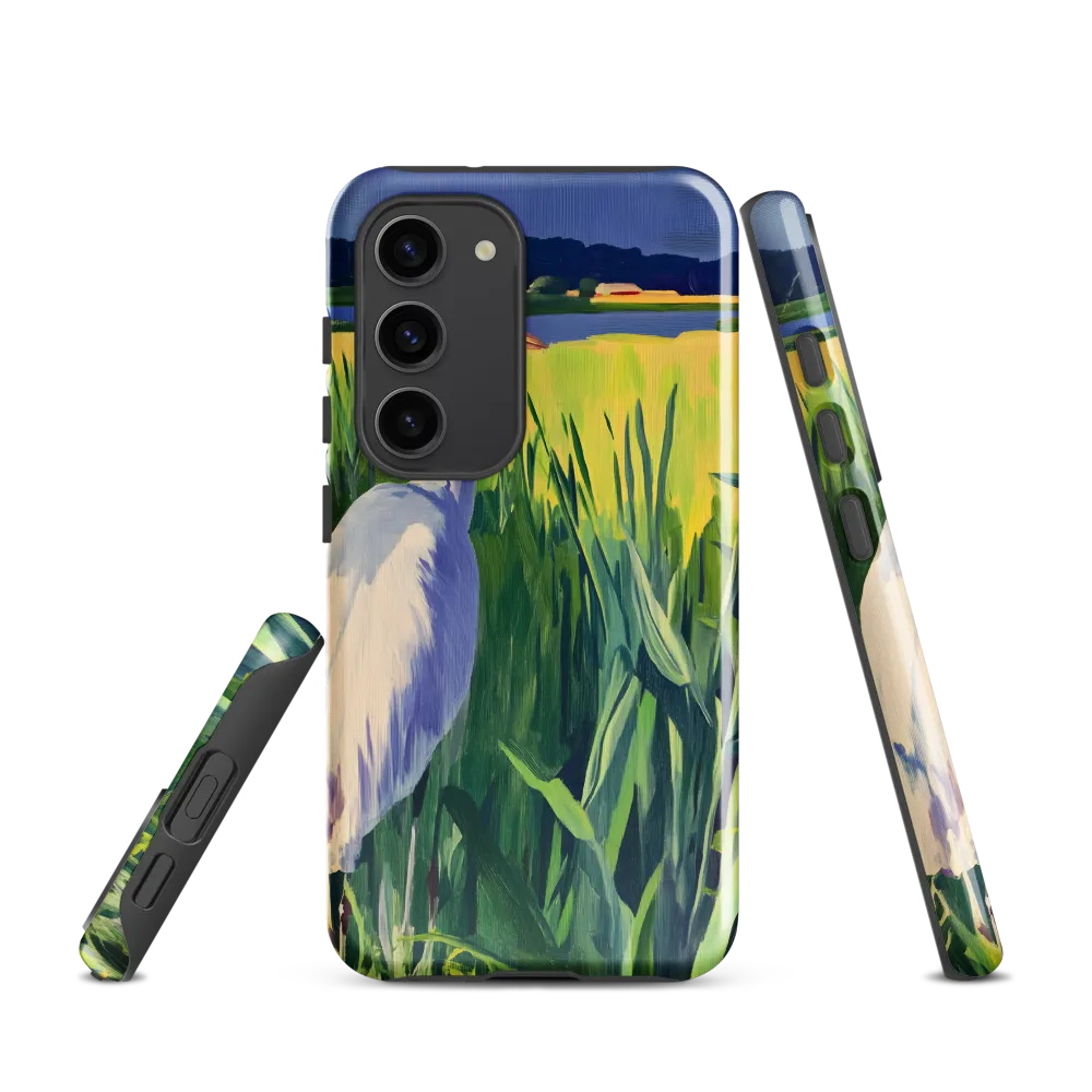 Graceful Presence: The Heron in the Meadow