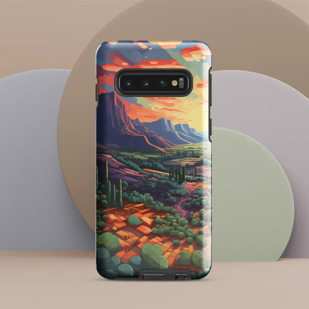 Desert Serenity at Dusk | Phone Case |  S10 | Tough Case | Glossy
