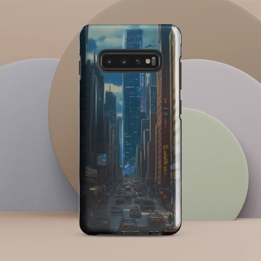 Urban Symphony: A Cityscape Reverie | Phone Case |  S10 Plus | Tough Case | Glossy