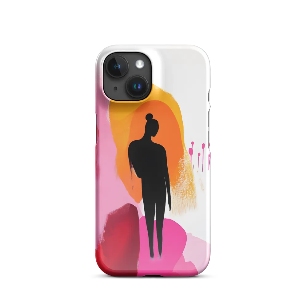 Silhouette in Colorful Abstraction
