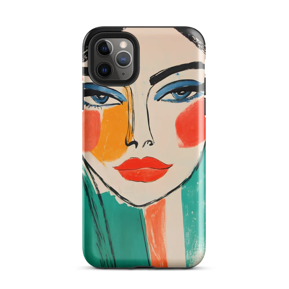 Vivid Portrait of a Modern Muse | Phone Case |  11 Pro Max | Tough Case | Glossy