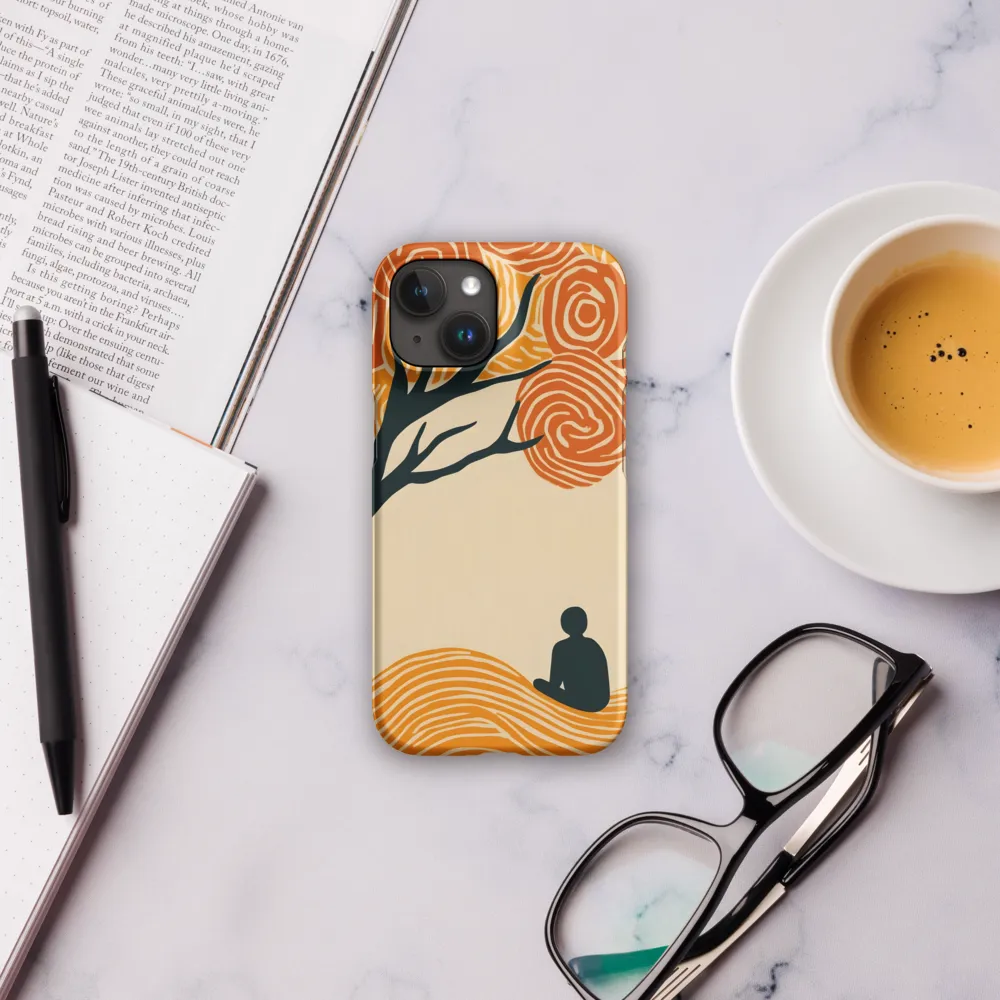 Silent Reflections under Swirling Leaves | Phone Case |  15 | Snap Case | Matte