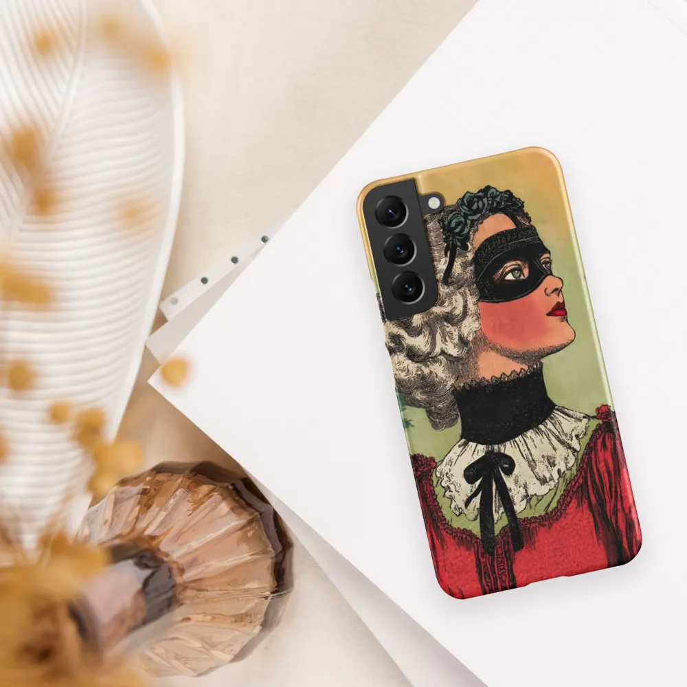 Masked Elegance | Phone Case |  S22 Plus | Snap Case | Matte