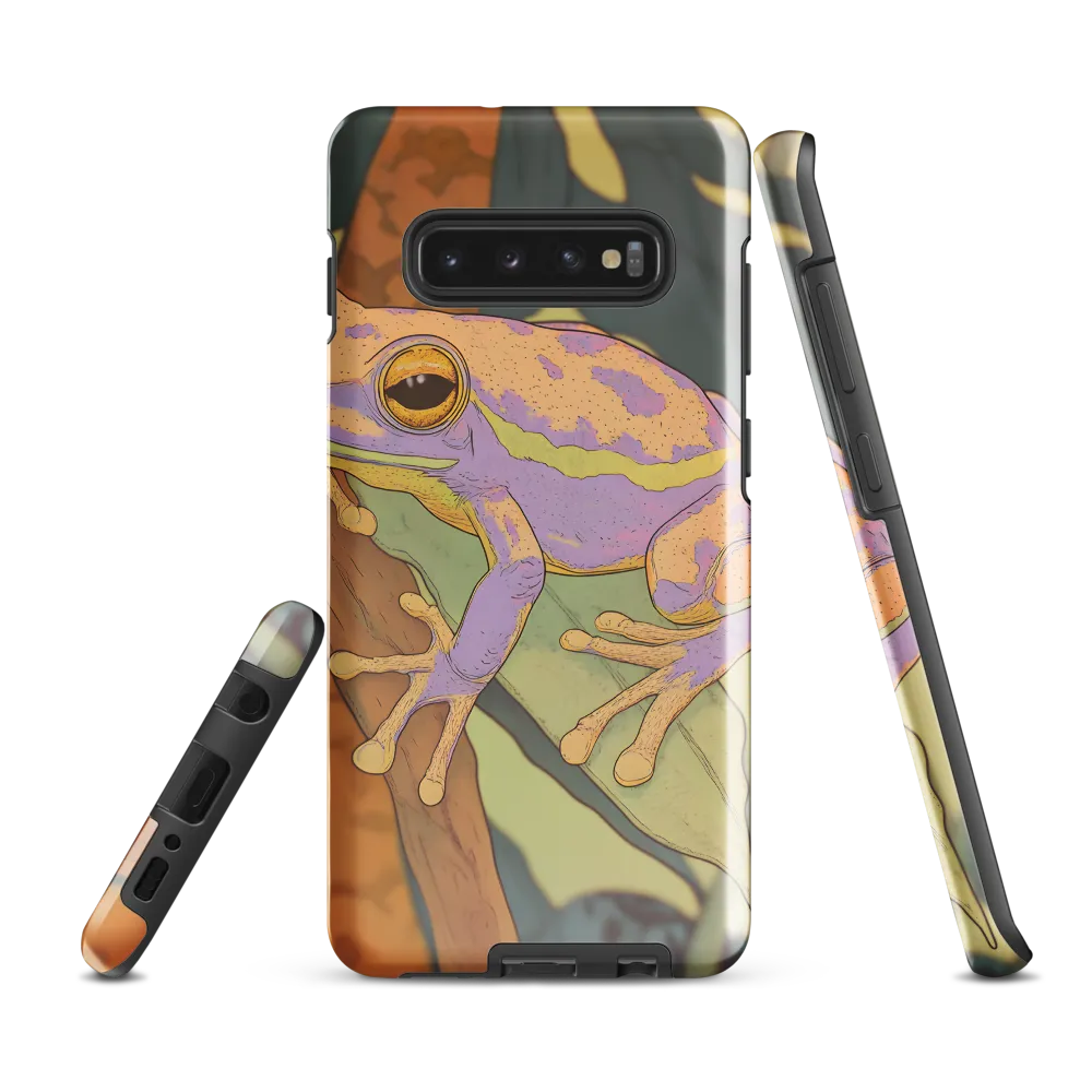 Elegance in Nature: The Vibrant Frog | Phone Case |  S10 Plus | Tough Case | Glossy