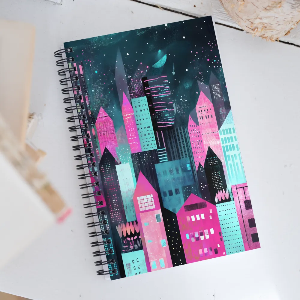 Electric Metropolis | Spiral Notebook