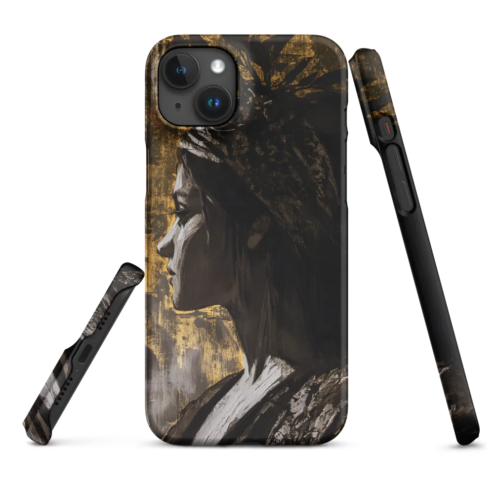 Golden Elegance: A Modern Profile Portrait