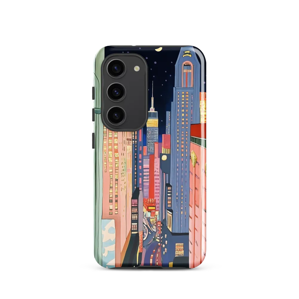 Urban Dreamscape: A Pop Art Night | Phone Case |  S23 | Tough Case | Glossy