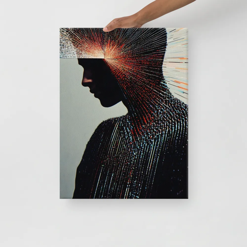 Radiant Reflection: An Abstract Journey of Thought | Canvas | 18″×24″