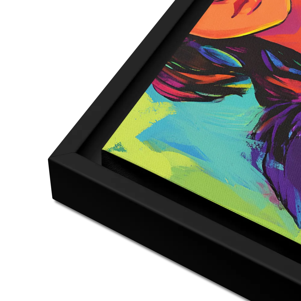 Guardian of Colors | Canvas with Black Frame | 16″×20″