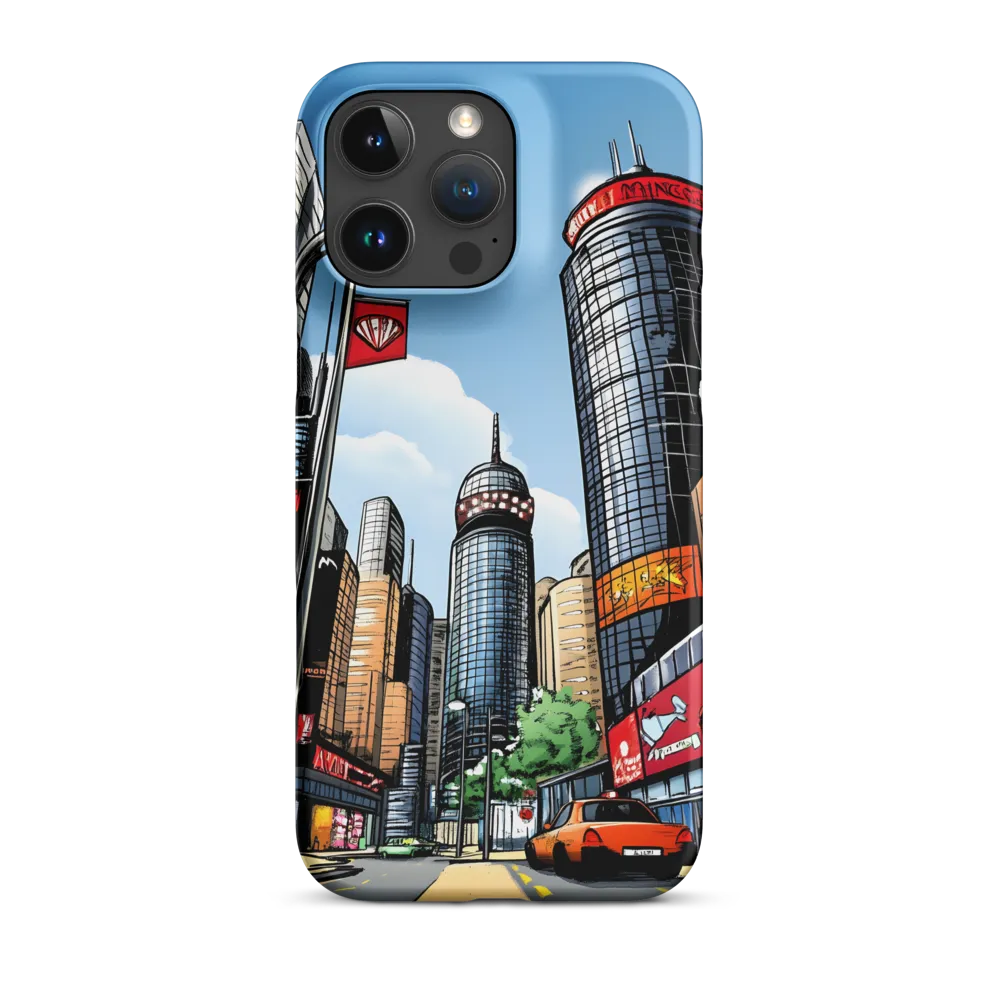 Urban Pulse: A Comic Cityscape | Phone Case |  16 Pro Max | Snap Case | Matte